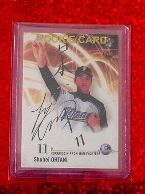Shohei Ohtani Fascimile Auto Nippon Ham Fighters Novelty Card